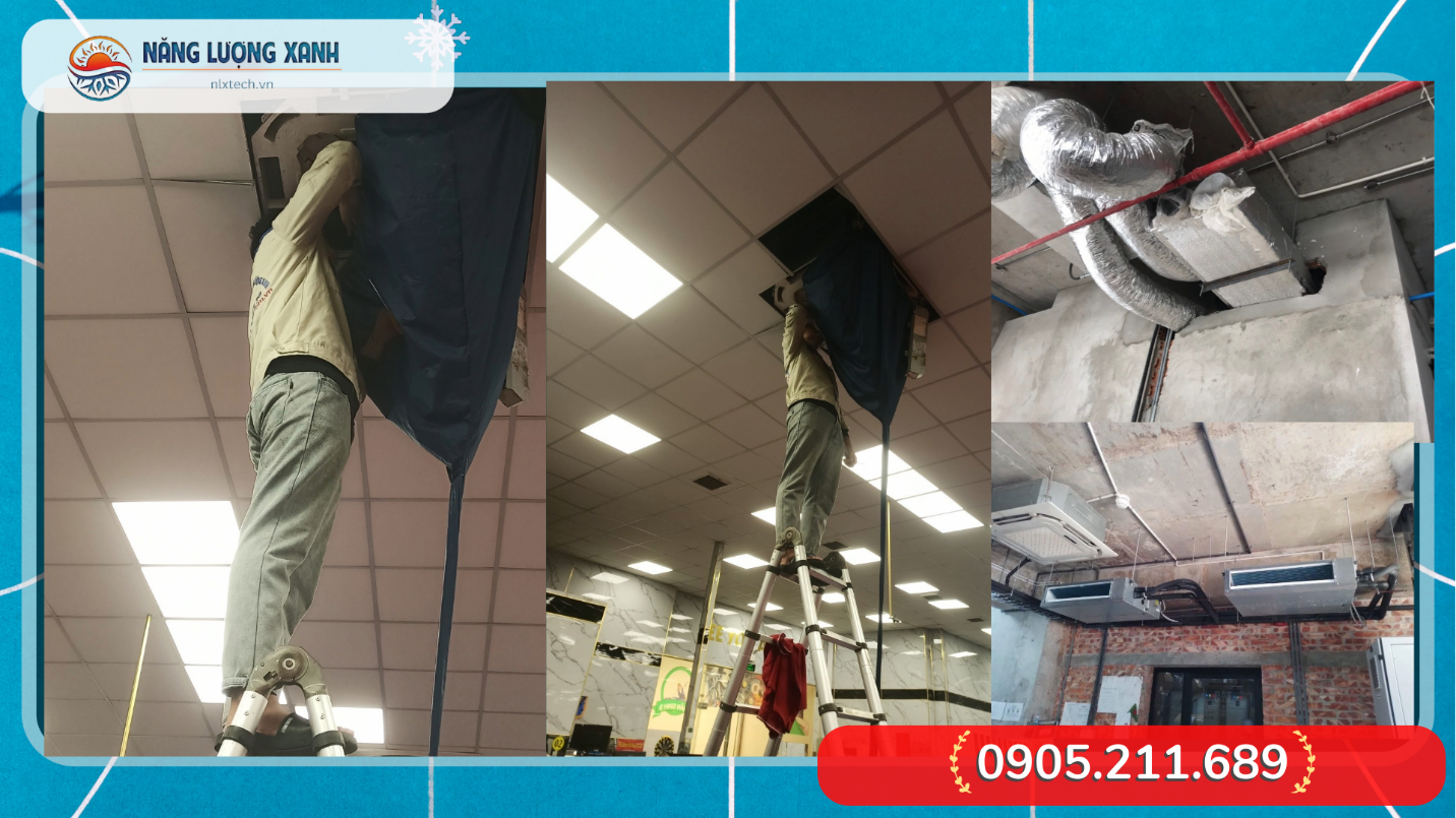 Hình Ảnh: Năng Lượng Xanh Tech_Vệ sinh máy lạnh