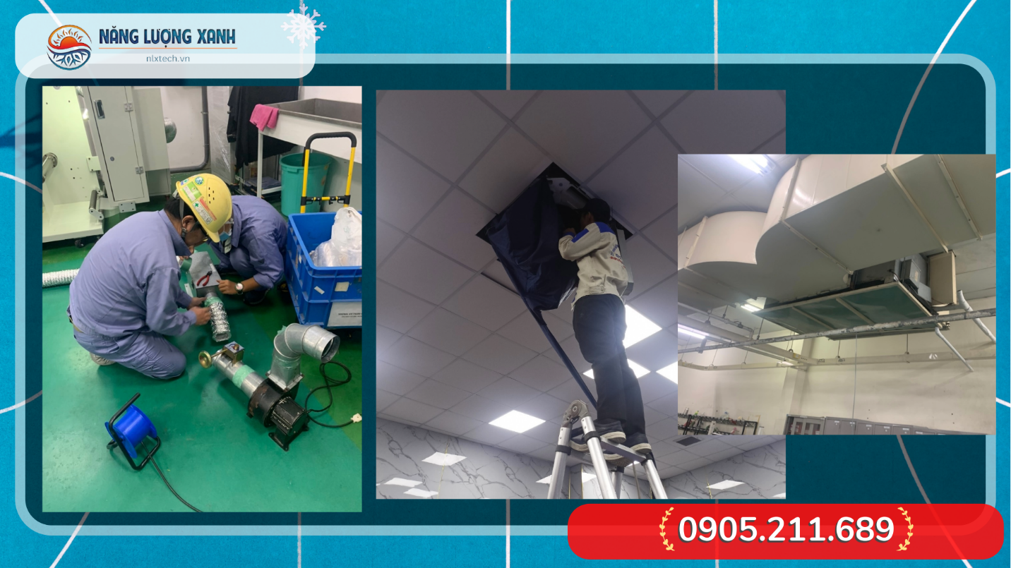 Hình Ảnh: Năng Lượng Xanh Tech_Vệ sinh máy lạnh